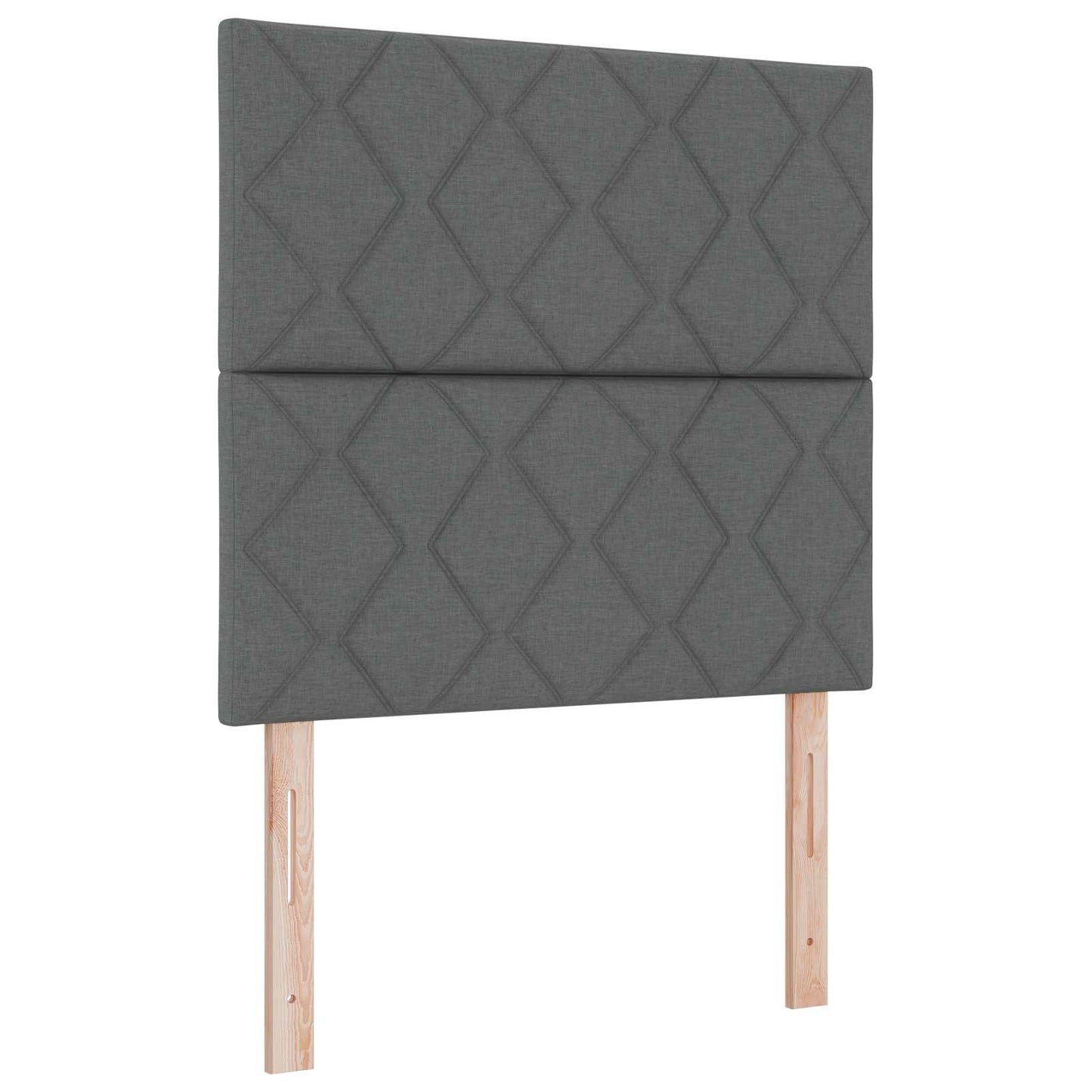 Boxmadras med topmadras Mørkegrå 90 x 190 cm Stof