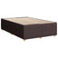 Boxmadras med topmadras Mørk Brun 90 x 200 cm Stof