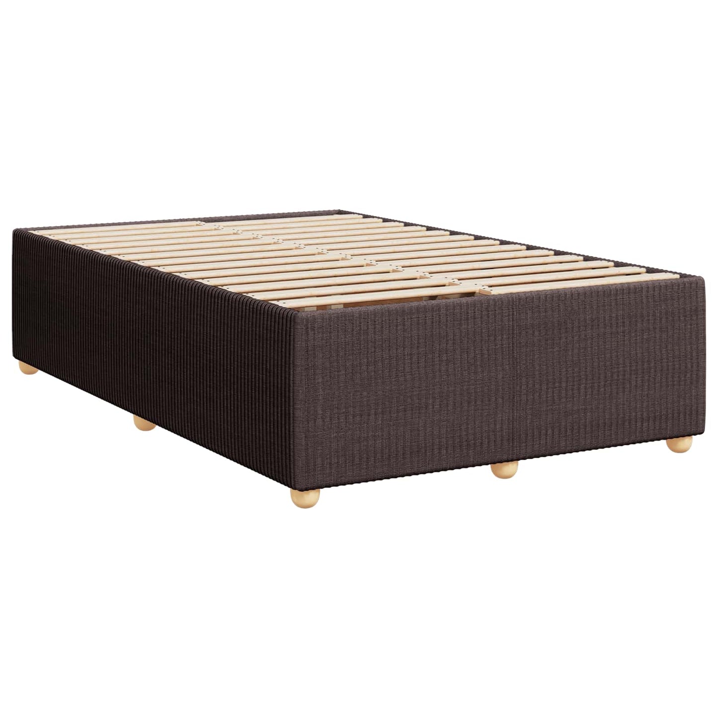 Boxmadras med topmadras Mørk Brun 90 x 200 cm Stof