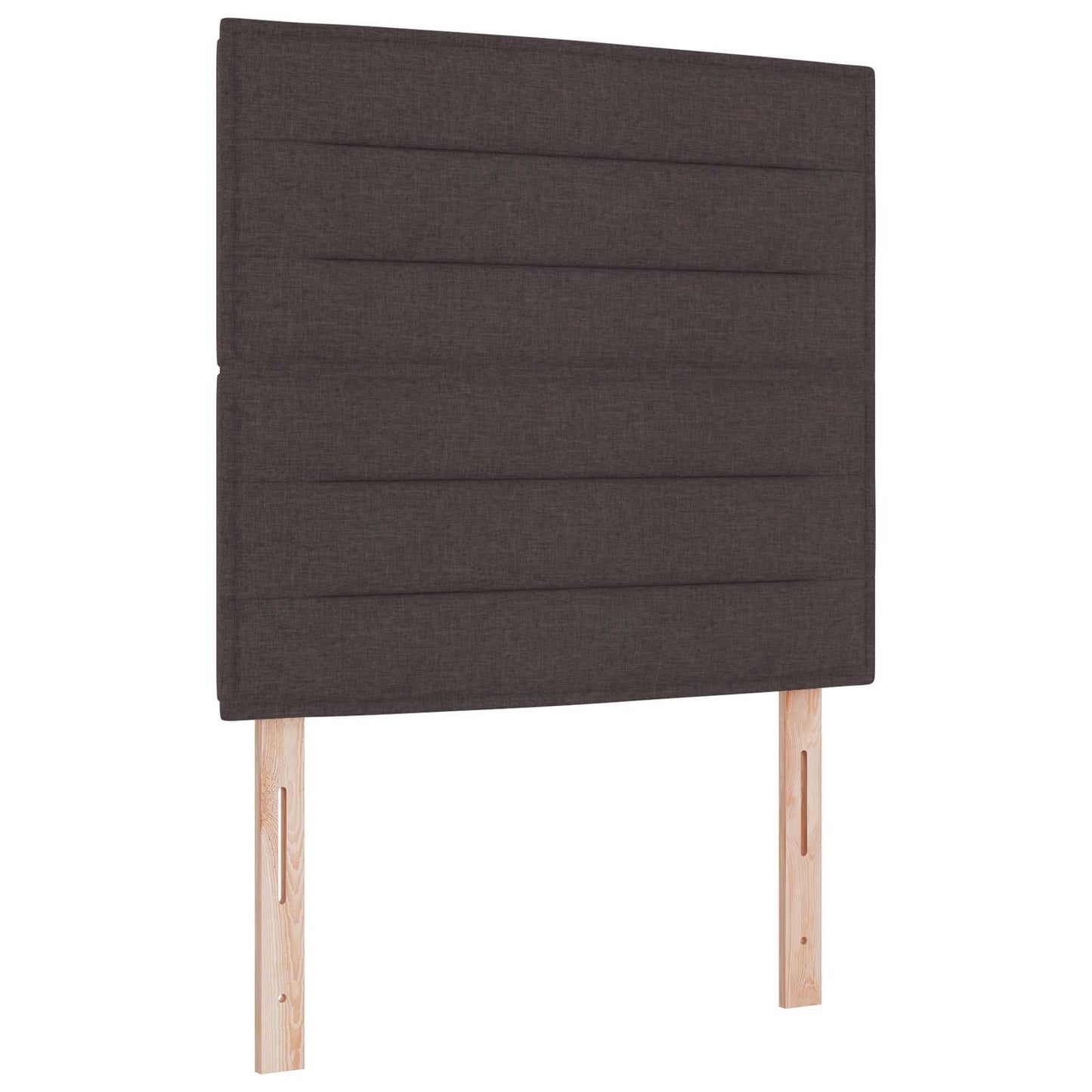 Boxmadras med topmadras Mørk Brun 120 x 190 cm Stof