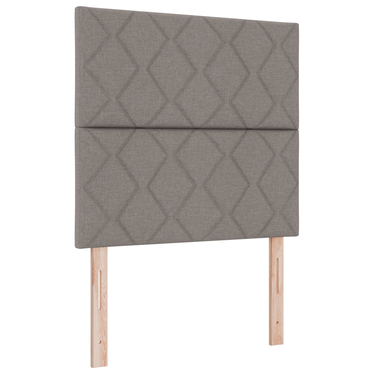 Boxmadras med topmadras Gråbrun 120 x 200 cm Stof
