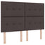 Boxmadras med topmadras Mørk Brun 140 x 190 cm Stof