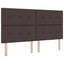 Boxmadras med topmadras Mørk Brun 180 x 200 cm Stof