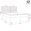 Boxmadras med topmadras Lyserød 140 x 190 cm Fløjl