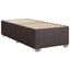 Boxmadras med topmadras Mørk Brun 90 x 200 cm Stof