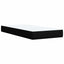 LED boksmadrasseng med madras Sort 100 x 200 cm Stof