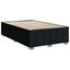 LED boksmadrasseng med madras Sort 120 x 200 cm Stof