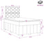 LED boksmadrasseng med madras Sort 120 x 200 cm Stof