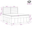 LED boksmadrasseng med madras Sort 160 x 200 cm Stof