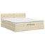 Ottoman seng med madras Cremefarvet 200 x 200 cm Stof
