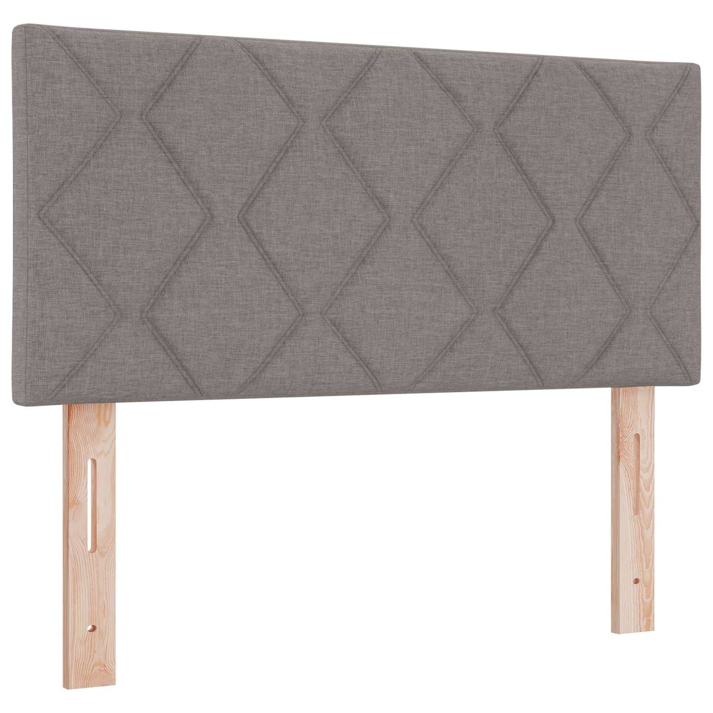 Ottoman seng med madras Gråbrun 100 x 200 cm Stof