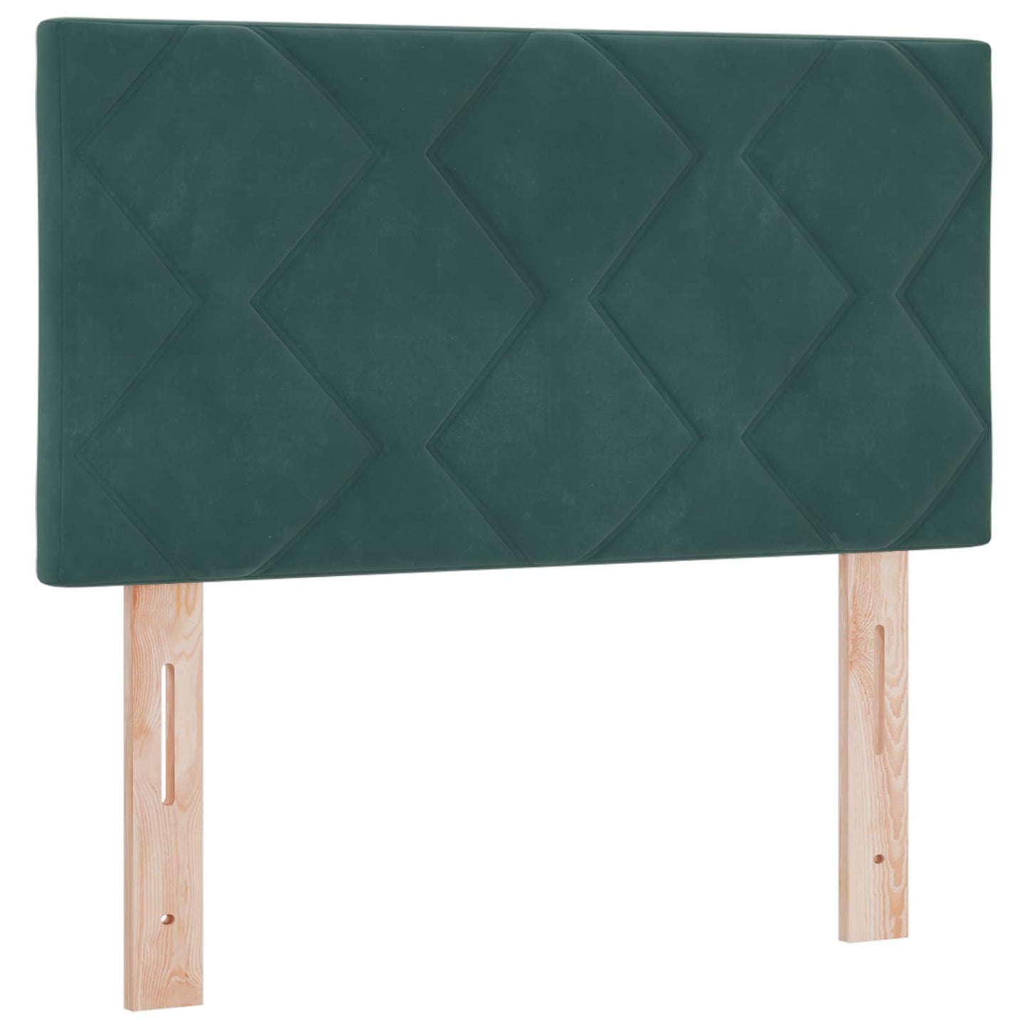 Ottoman seng med madras Mørkegrøn 80 x 200 cm Fløjl