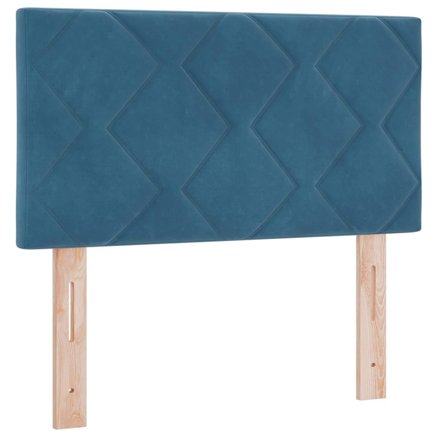 Ottoman seng med madras Mørk blå 80 x 200 cm Fløjl