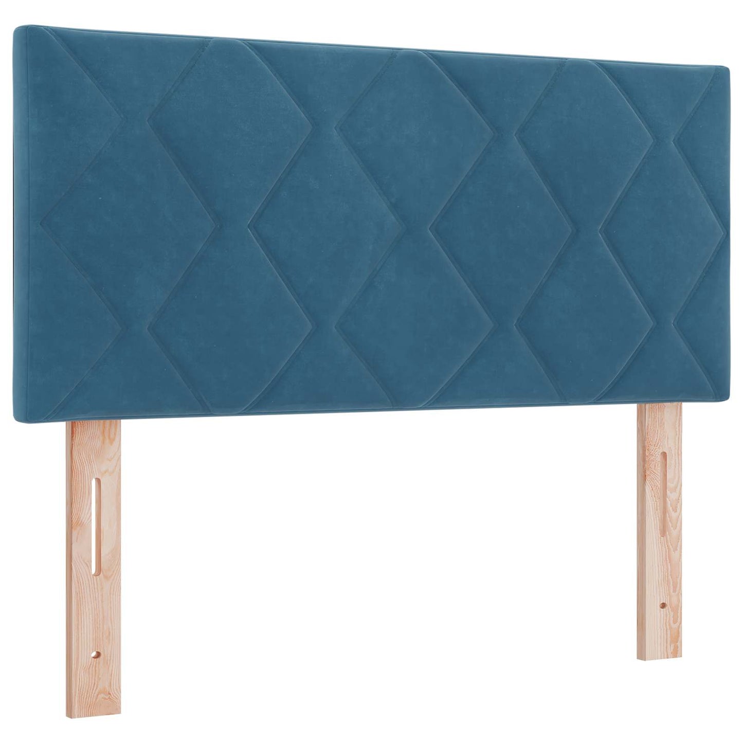 Ottoman seng med madras Mørk blå 120 x 190 cm Fløjl