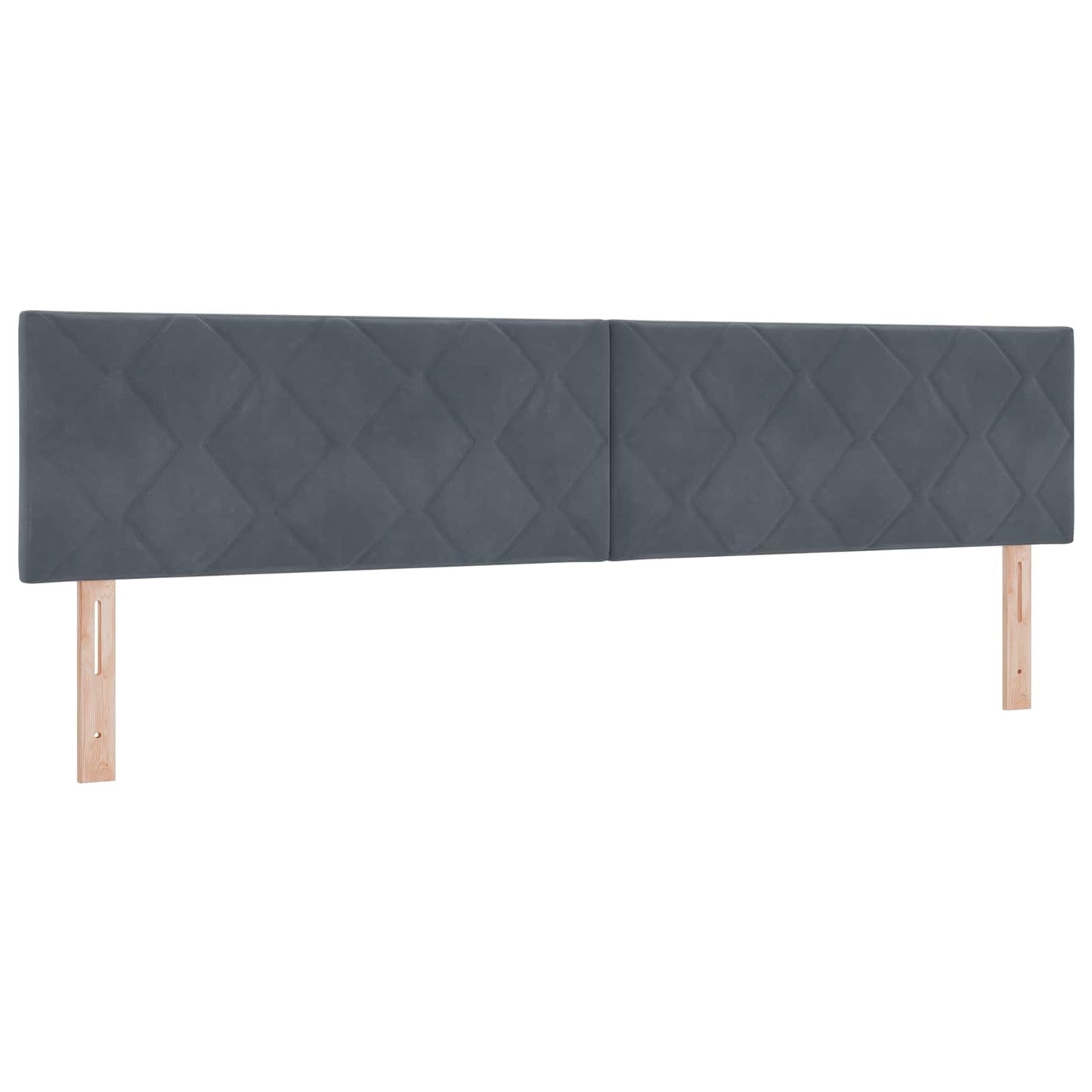Ottoman seng med madras Mørkegrå 200 x 200 cm Fløjl