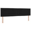 Ottoman seng med madras og LED Sort 180 x 200 cm Stof