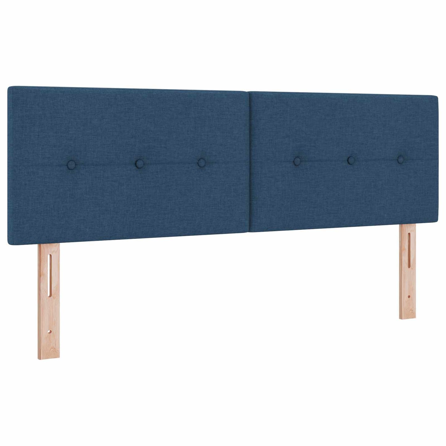 Ottoman seng med madras og LED Blå 160 x 200 cm Stof