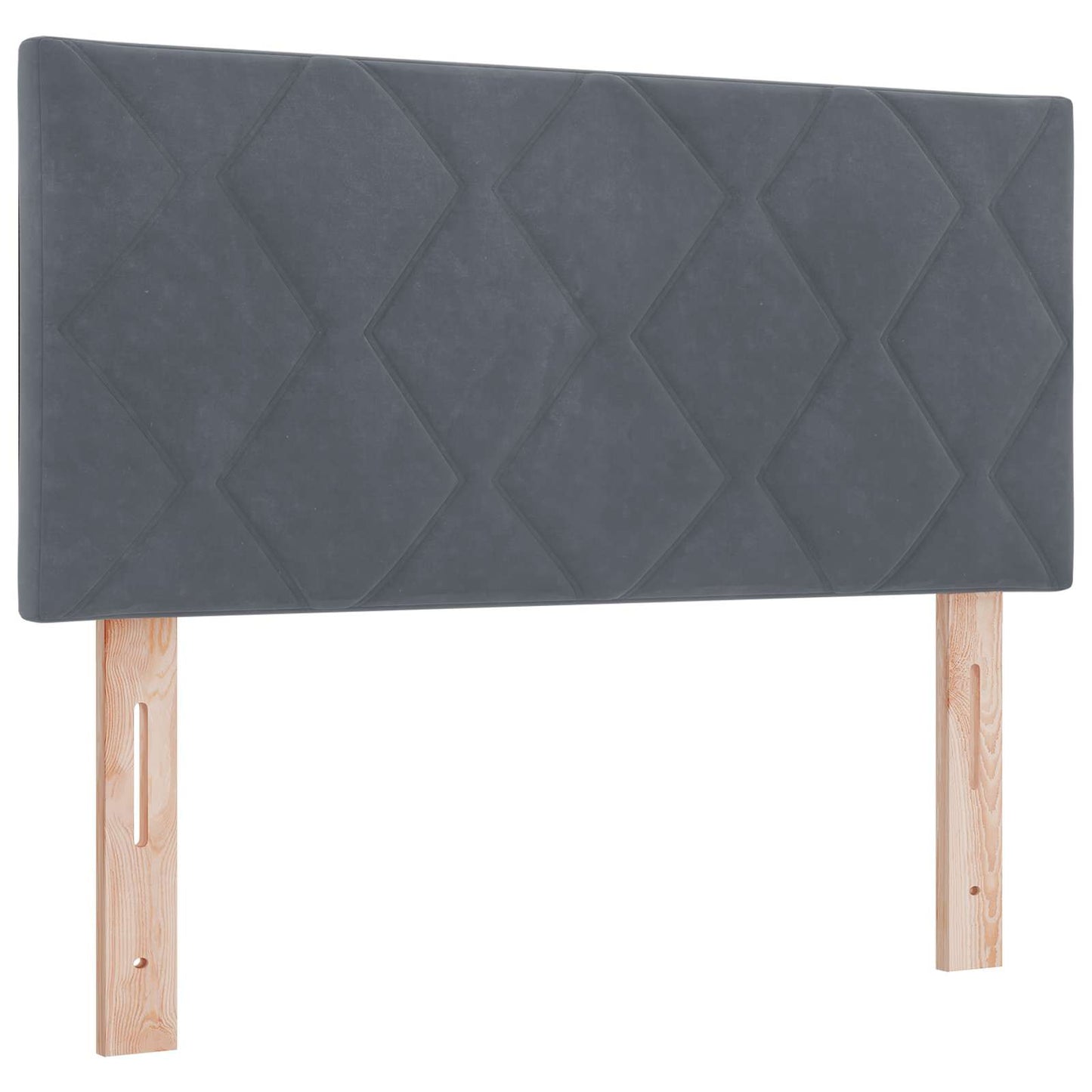 Ottoman seng med madras og LED Mørkegrå 120 x 200 cm Velour