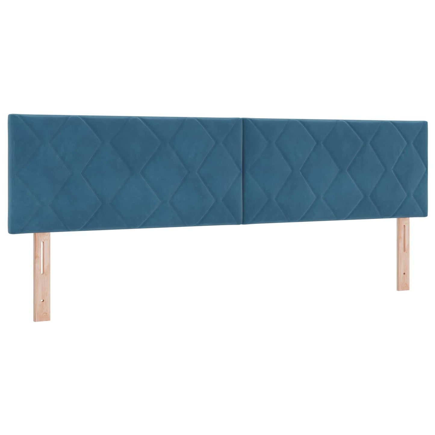 Ottoman seng med madras og LED Mørkeblå 180 x 200 cm Velour