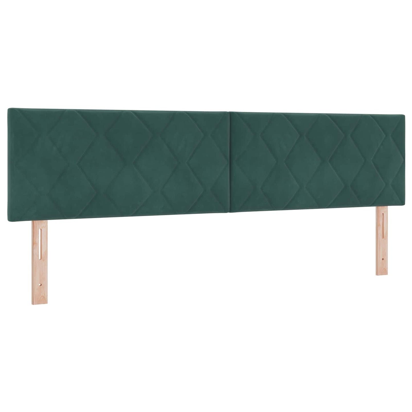 Ottoman seng med madras og LED Mørkegrøn 180 x 200 cm Velour