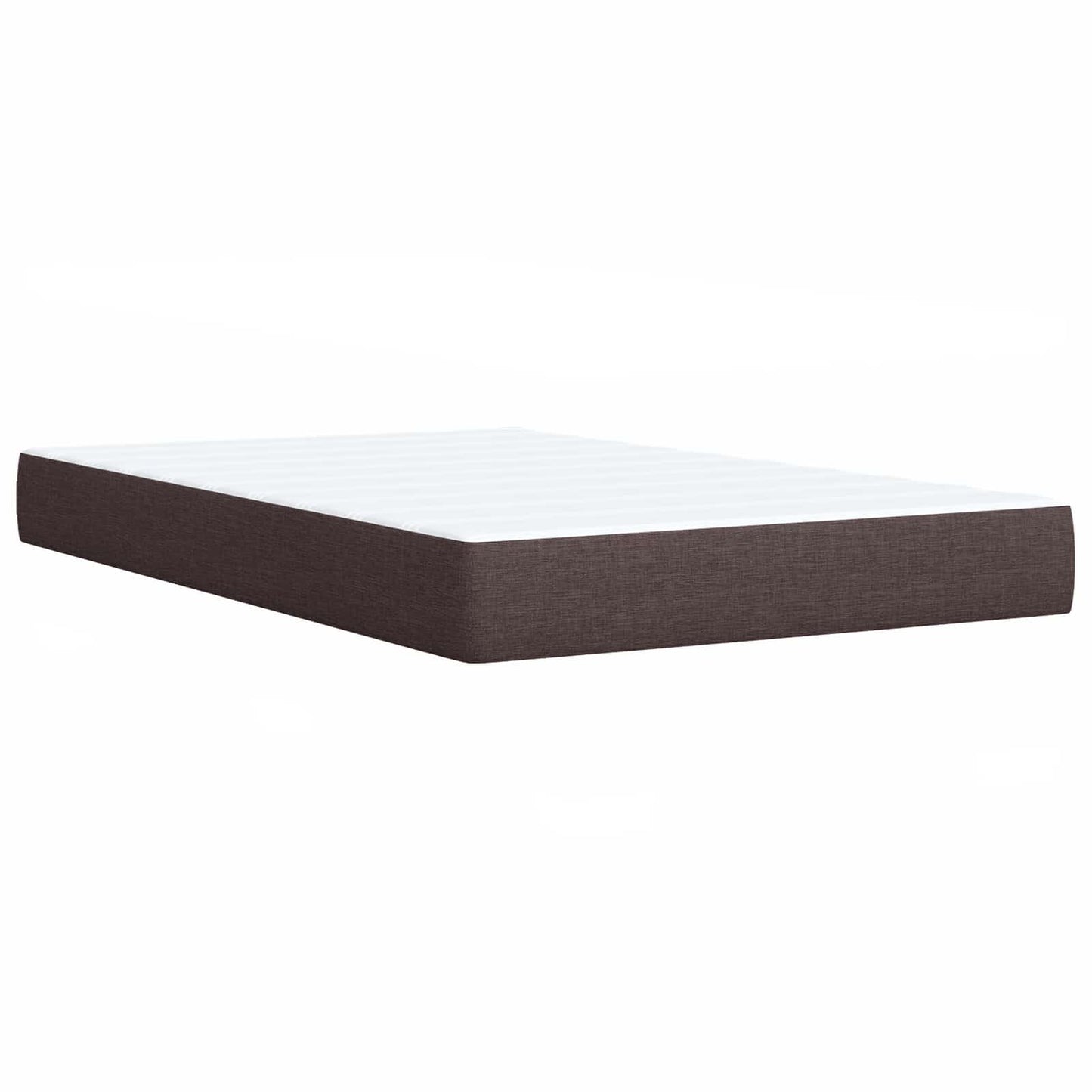 Ottoman seng med madras Mørk Brun 120 x 190 cm Stof