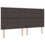 Ottoman seng med madras Mørk Brun 200 x 200 cm Stof
