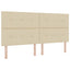 Ottoman seng med madras Cremefarvet 200 x 200 cm Stof