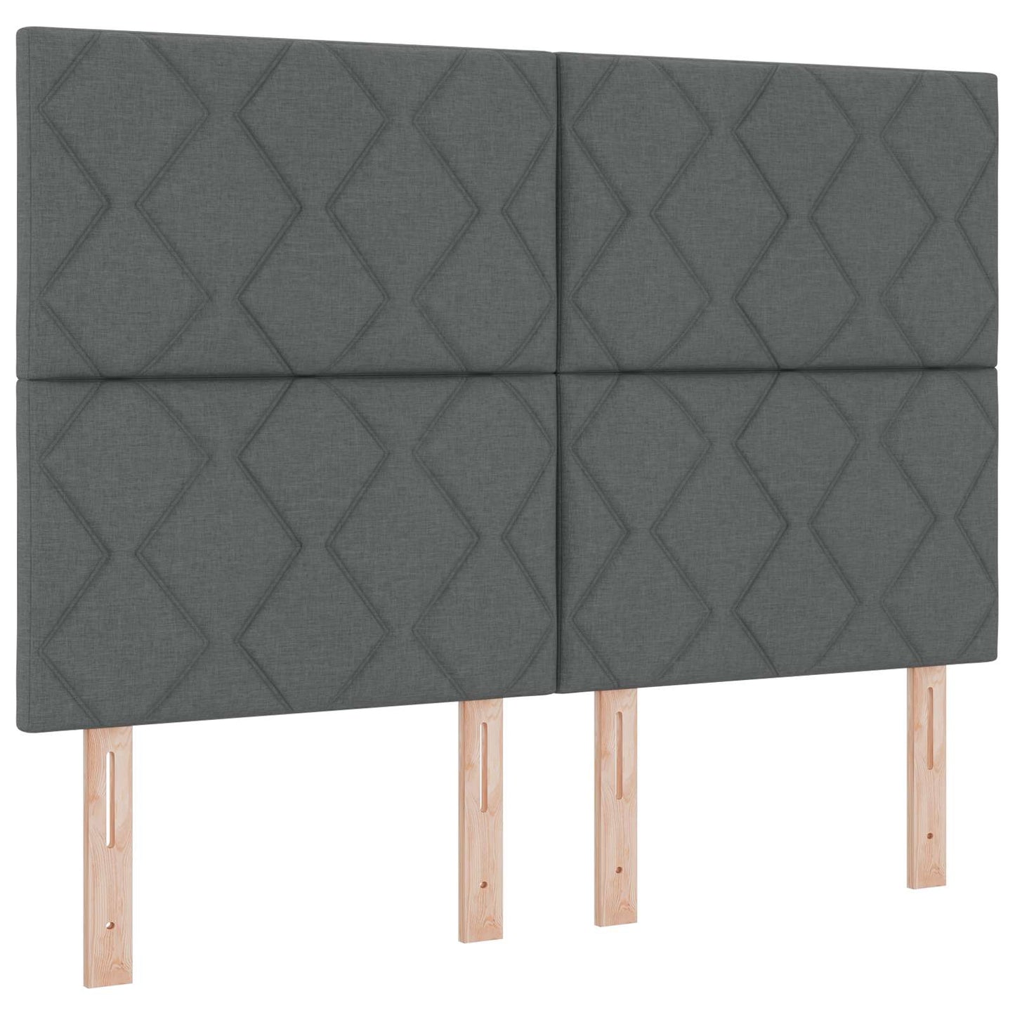 Ottoman seng med madras Mørkegrå 140 x 190 cm Stof