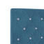 Ottoman seng med madras Mørk blå 160 x 200 cm Fløjl