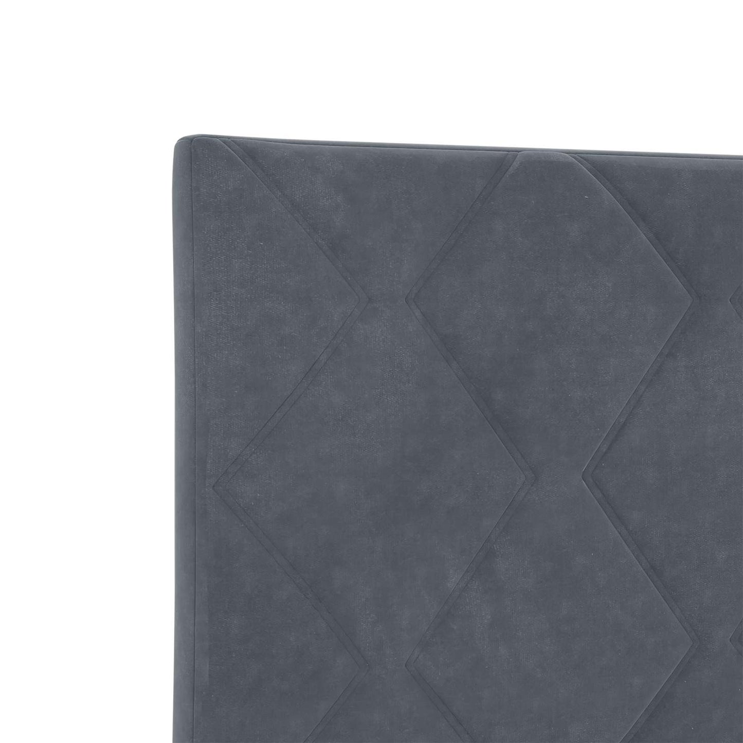 Ottoman seng med madras Mørkegrå 80 x 200 cm Fløjl