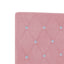 Ottoman seng med madras med hovedgærde 2 stk. Lyserød Fløjl