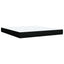 Ottoman seng med madras og LED Sort 180 x 200 cm Stof