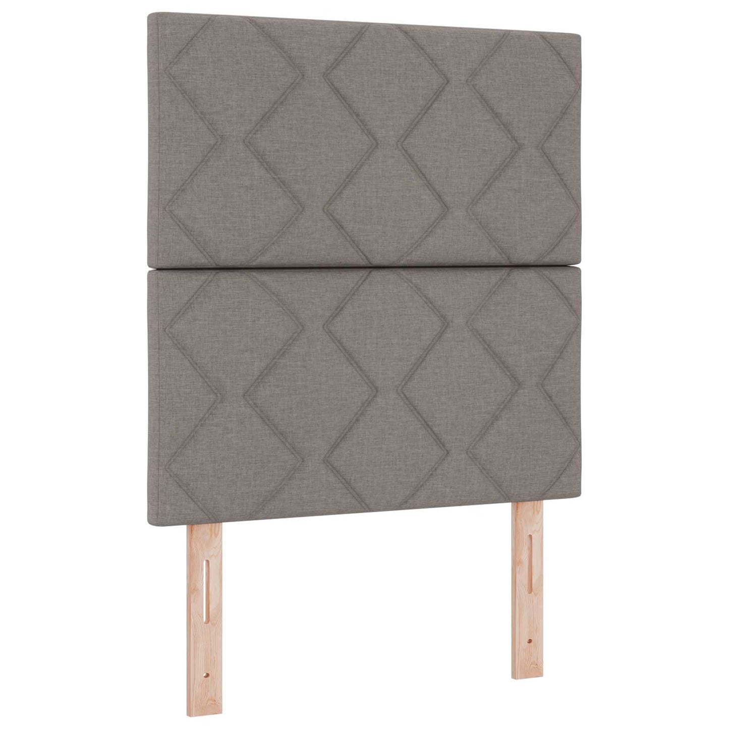 Ottoman seng med madras og LED Gråbrun 80 x 200 cm Stof