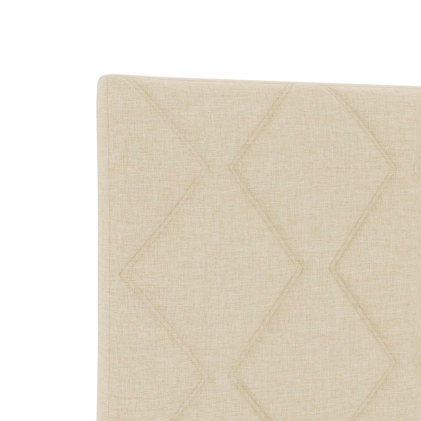 Ottoman seng med madras og LED Cremefarvet 180 x 200 cm Stof