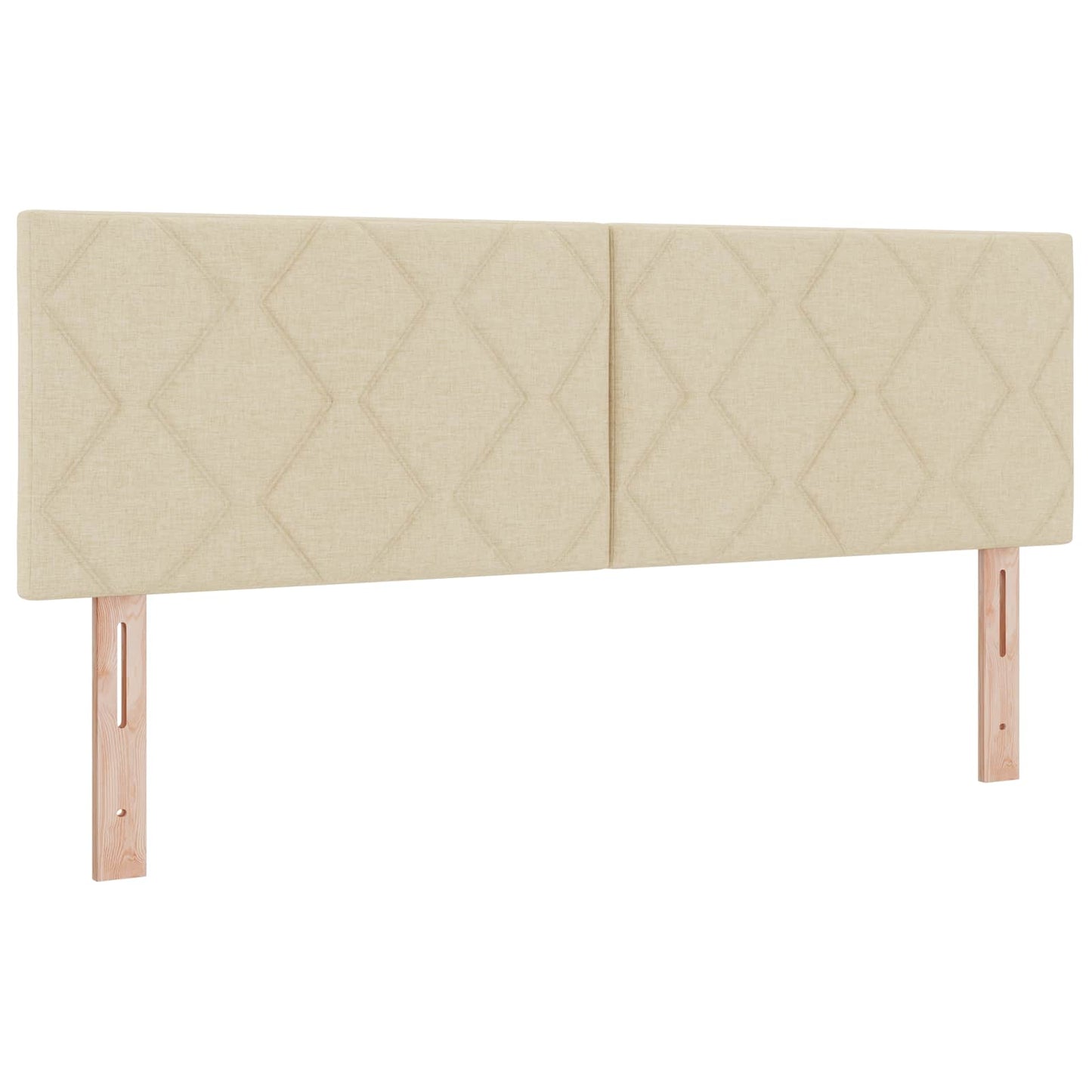 Seng med opbevaring og madras Cremefarvet 160 x 200 cm Fløjl