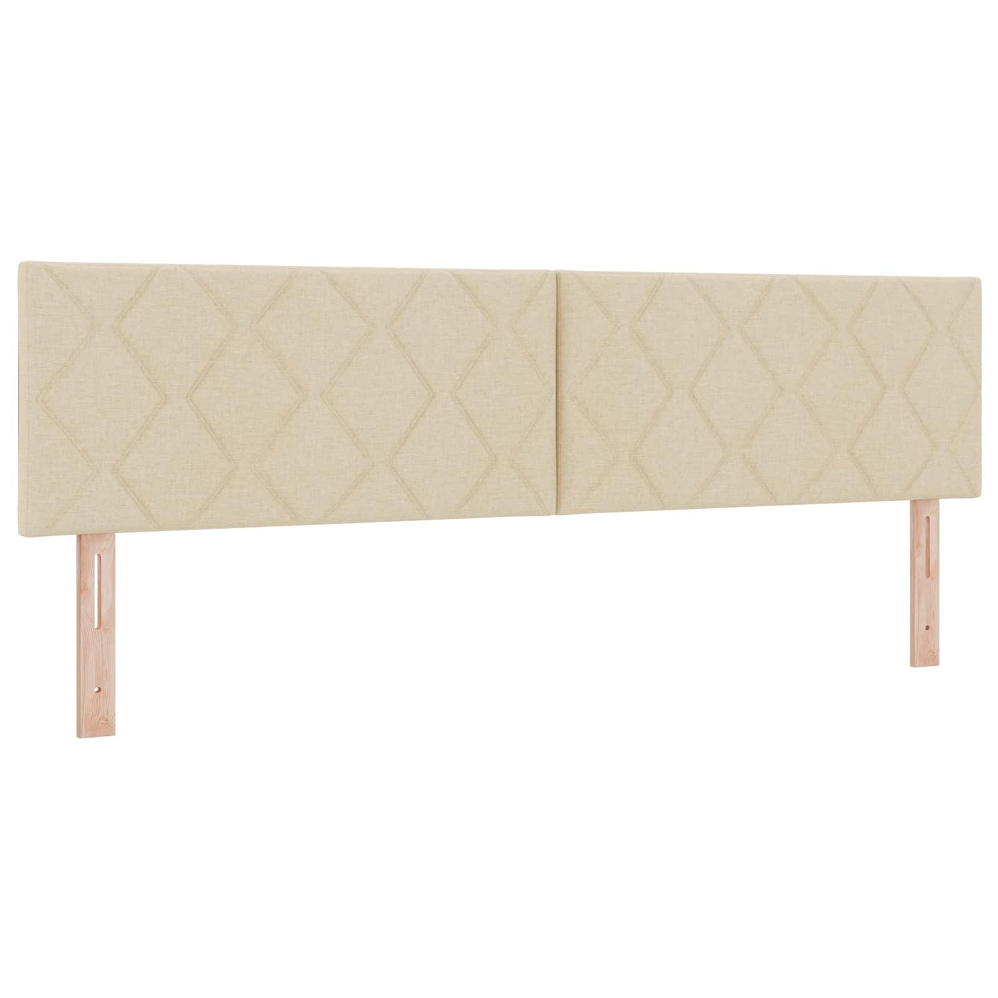 Seng med opbevaring og madras Cremefarvet 180 x 200 cm Fløjl