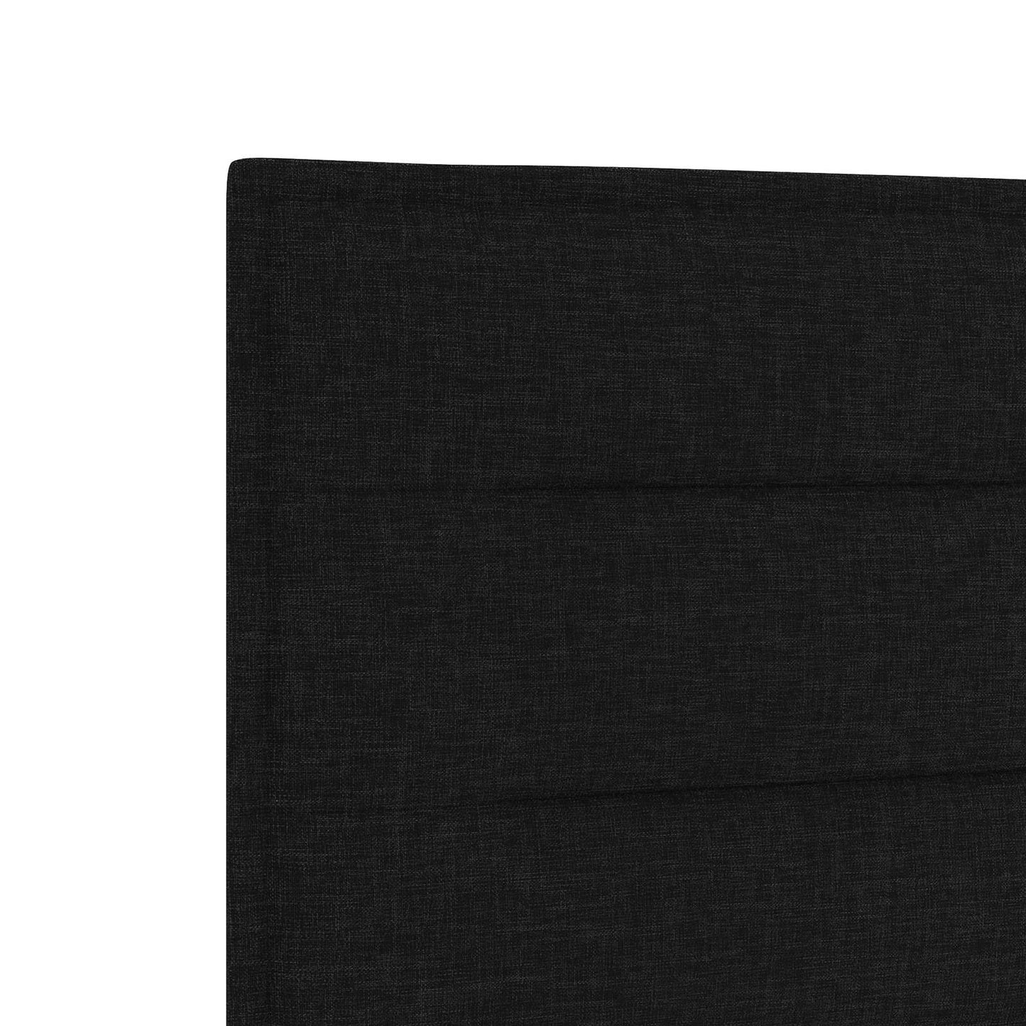 LED opbevarings seng med madras Sort 120 x 200 cm Stof