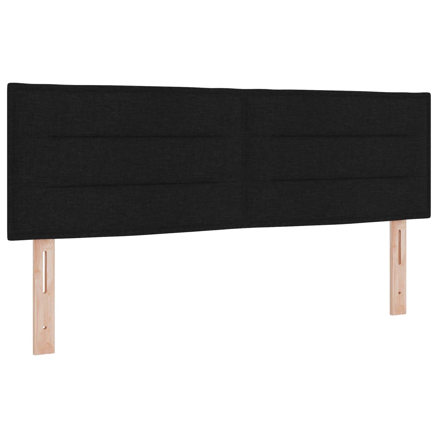 LED opbevarings seng med madras Sort 160 x 200 cm Stof