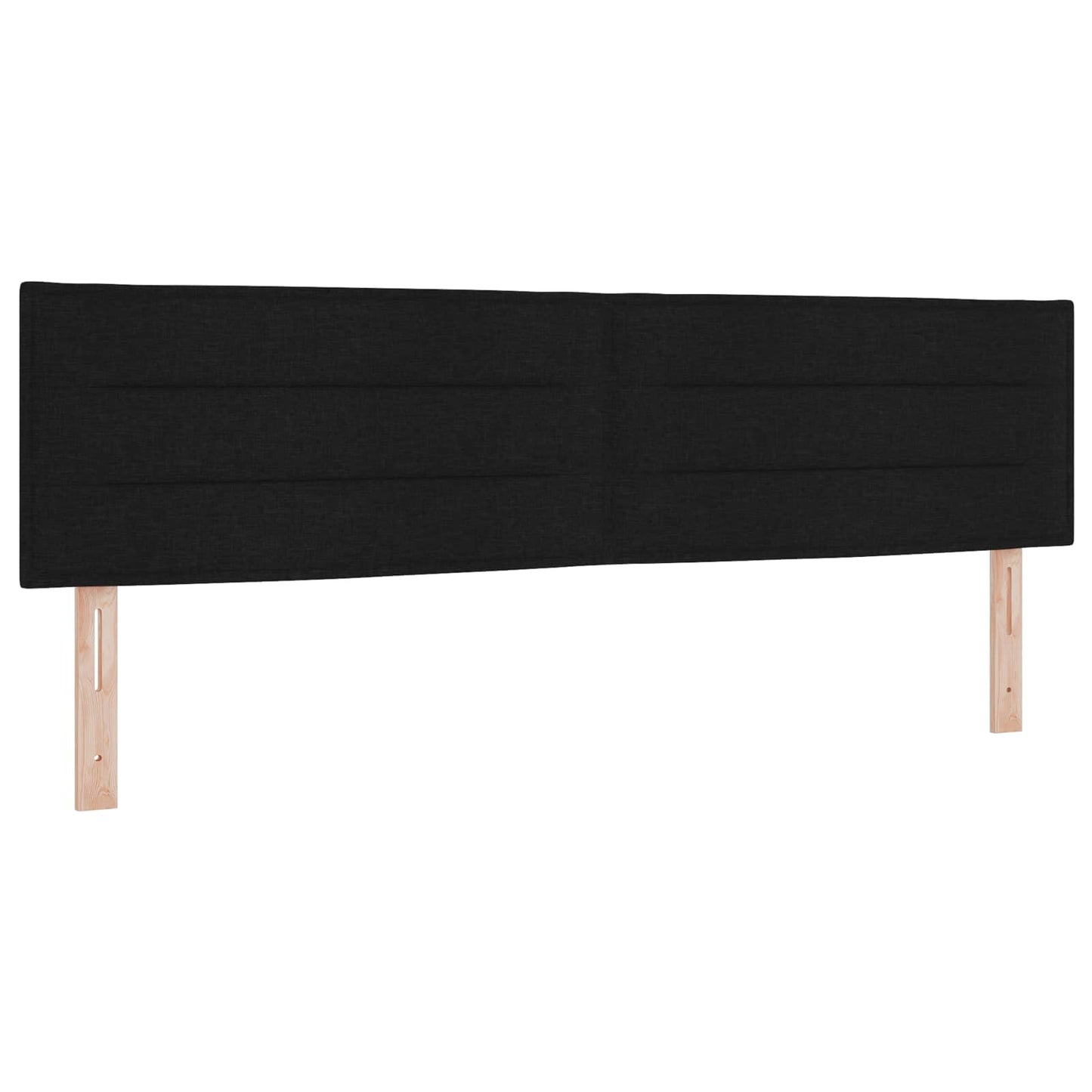 LED opbevarings seng med madras Sort 180 x 200 cm Stof
