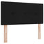 LED opbevarings seng med madras Sort 120 x 200 cm Stof