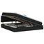 LED opbevarings seng med madras Sort 200 x 200 cm Stof