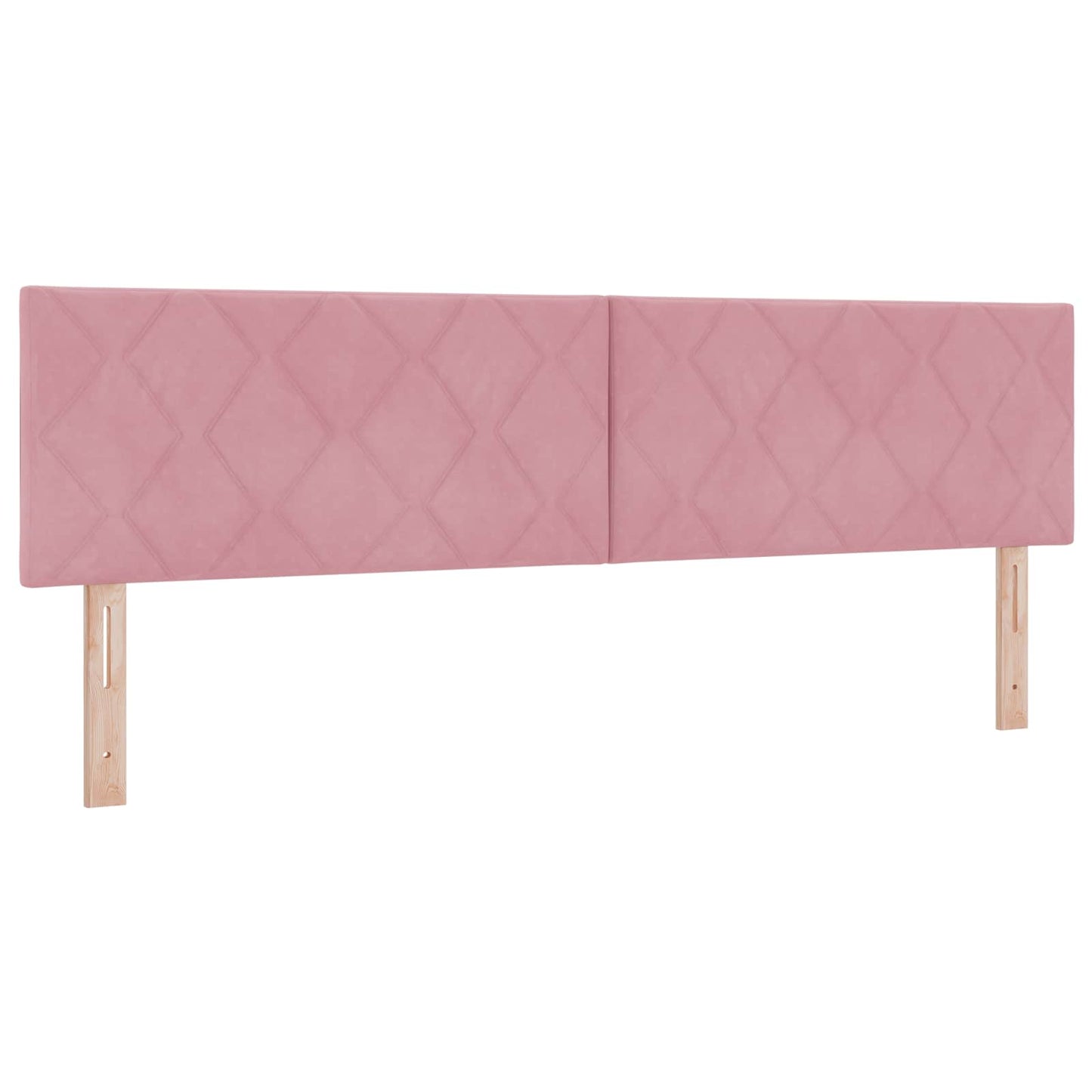 LED opbevarings seng med madras Lyserød 180 x 200 cm Fløjl