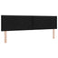 LED opbevarings seng med madras Sort 180 x 200 cm Stof