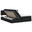 LED opbevarings seng med madras Sort 200 x 200 cm Stof