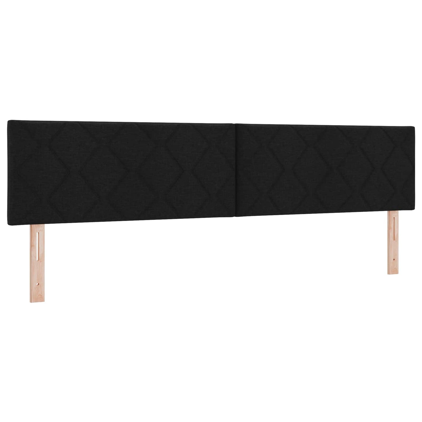 LED opbevarings seng med madras Sort 200 x 200 cm Stof