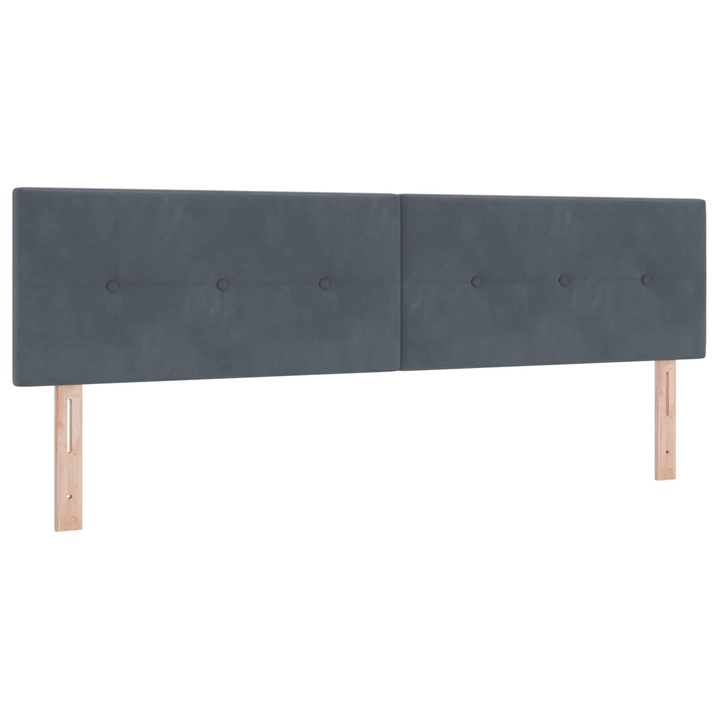 LED opbevarings seng med madras Mørkegrå 180 x 200 cm Fløjl