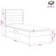 Seng med opbevaring og madras Sort 90 x 190 cm Stof