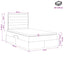 Seng med opbevaring og madras Cremefarvet 120 x 200 cm Stof