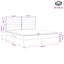 Seng med opbevaring og madras Sort 180 x 200 cm Stof