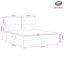 Seng med opbevaring og madras Sort 160 x 200 cm Stof